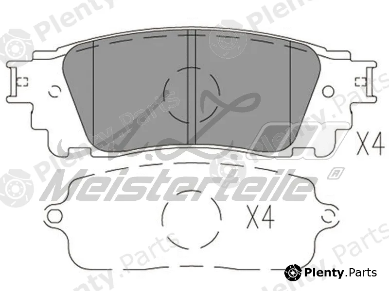 A.Z. Meisterteile AZMT-44-022-2433 — Brake Pad Set, disc brake