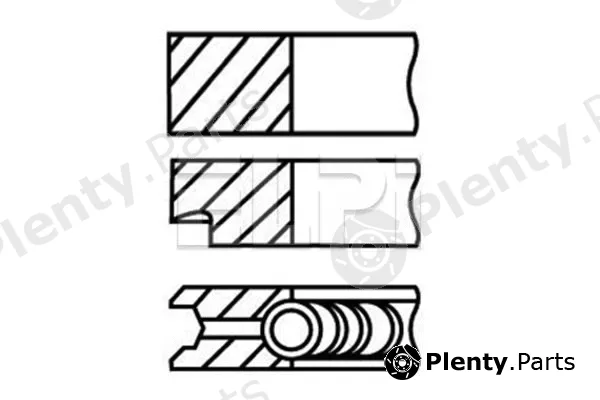 Elpi LP1893423STD — Piston Ring Set, air compressor