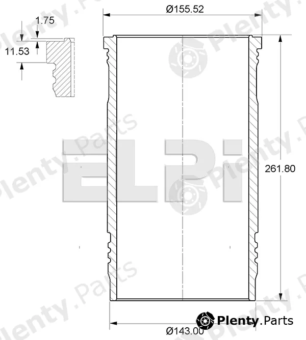 Elpi LP1808030 — Cylinder Sleeve