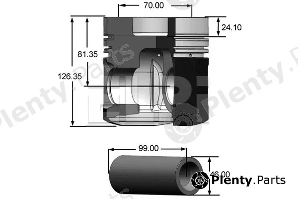 Elpi LP1813028STD — Piston