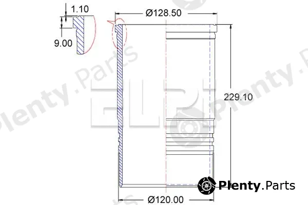 Elpi LP1804918 — Cylinder Sleeve