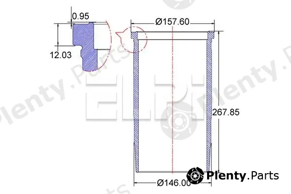Elpi LP1802234 — Cylinder Sleeve
