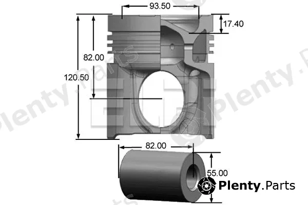 Elpi LP1812244STD — Piston