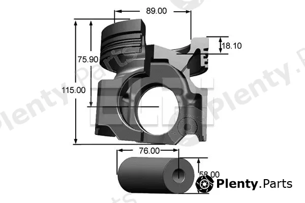 Elpi LP1813435STD — Piston