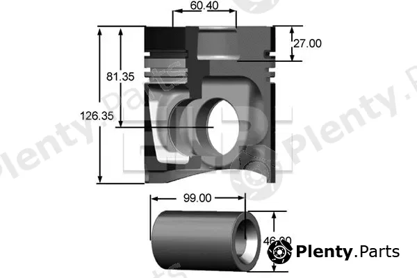 Elpi LP1813047STD — Piston