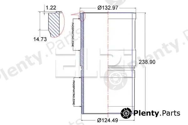 Elpi LP1804515 — Cylinder Sleeve