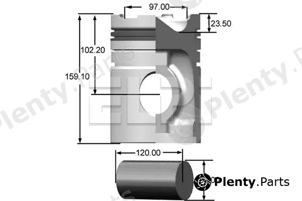 Elpi LP1814539STD — Piston