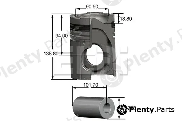 Elpi LP1812722STD — Piston