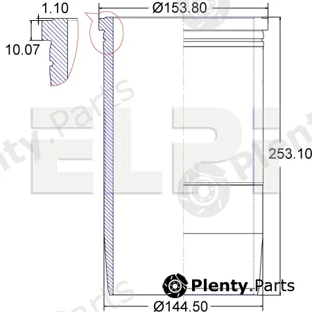 Elpi LP1807028 — Cylinder Sleeve