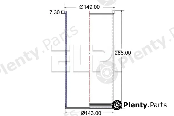 Elpi LP1803236 — Cylinder Sleeve
