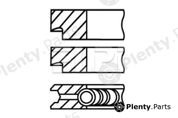 Elpi LP1893035STD — Piston Ring Set, air compressor