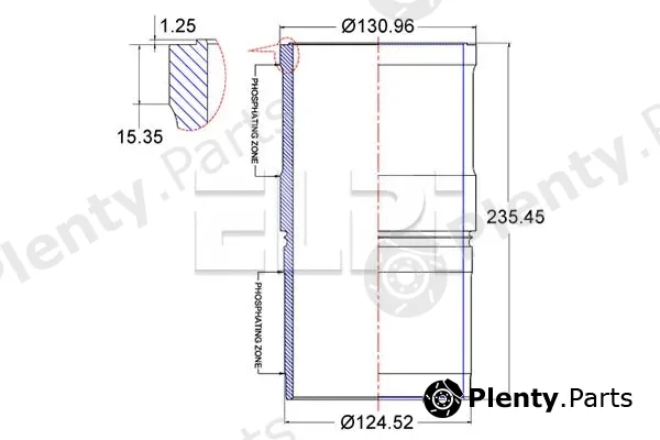 Elpi LP1804518 — Cylinder Sleeve