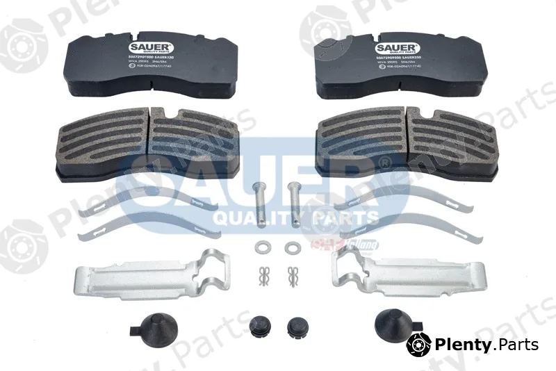 Sauer S0572909510 — Brake Pad Set, disc brake SAUER QUALITY PARTS® is a brand of SAF-HOLLAND Group