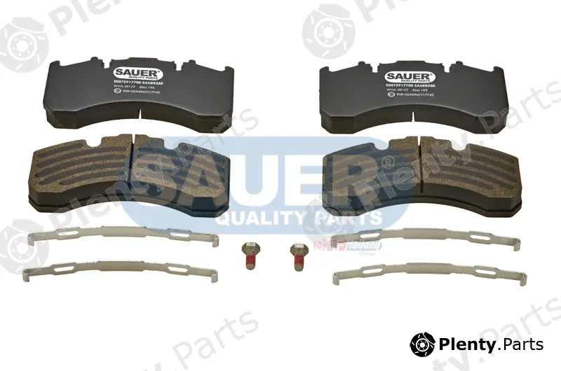 Sauer S0572917700 — Brake Pad Set, disc brake SAUER QUALITY PARTS® is a brand of SAF-HOLLAND Group