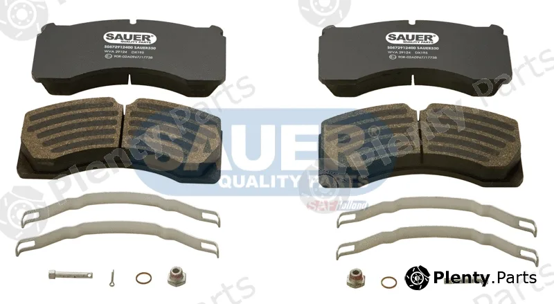 Sauer S0572912400 — Brake Pad Set, disc brake SAUER QUALITY PARTS® is a brand of SAF-HOLLAND Group
