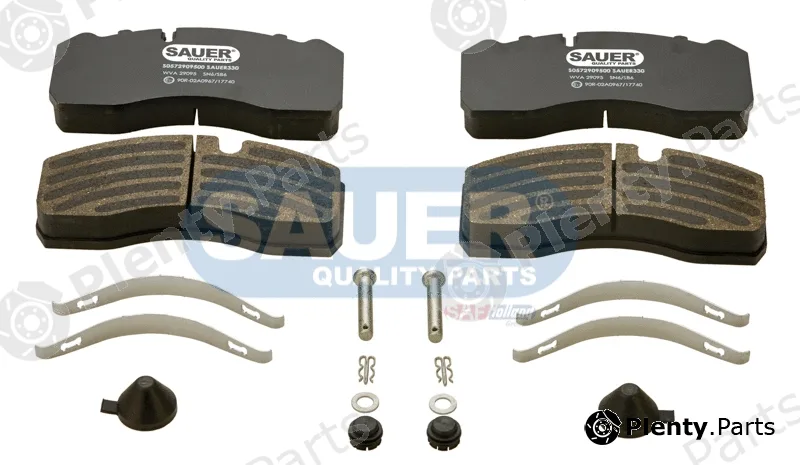 Sauer S0572909500 — Brake Pad Set, disc brake SAUER QUALITY PARTS® is a brand of SAF-HOLLAND Group