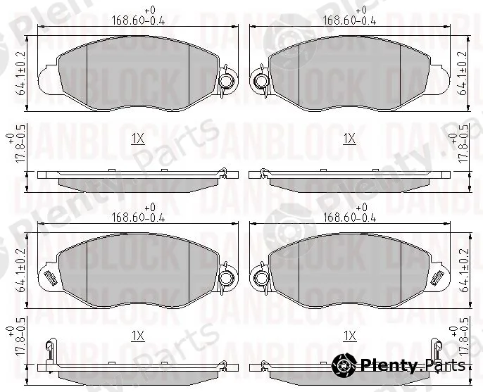 Danblock DB510373 — Brake Pad Set, disc brake