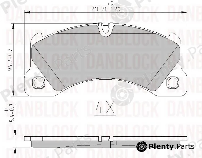 Danblock DB510674 — Brake Pad Set, disc brake