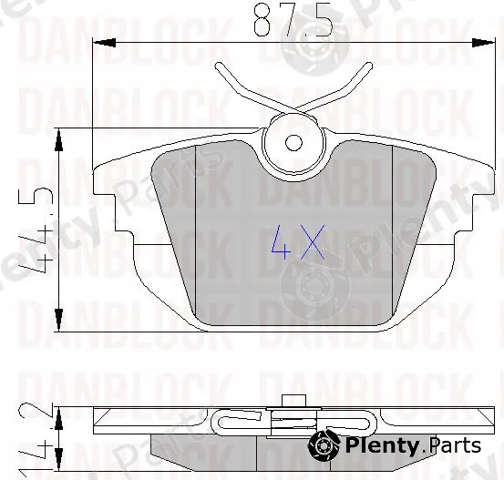 Danblock DB510355 — Brake Pad Set, disc brake