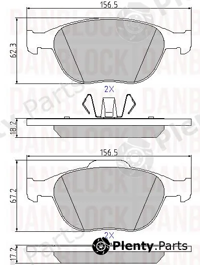 Danblock DB510477 — Brake Pad Set, disc brake
