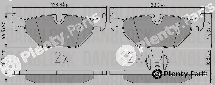 Danblock DB510290 — Brake Pad Set, disc brake