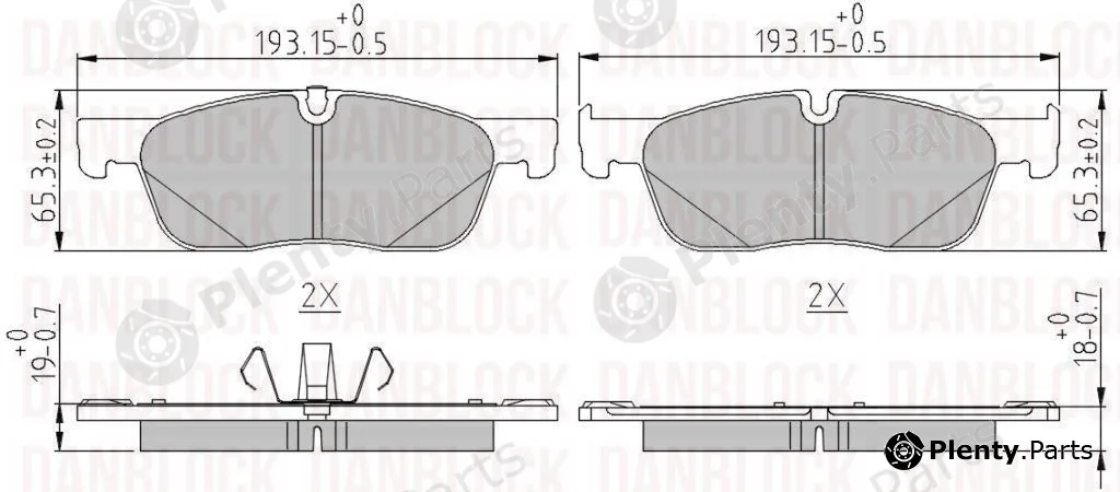 Danblock DB511241 — Brake Pad Set, disc brake