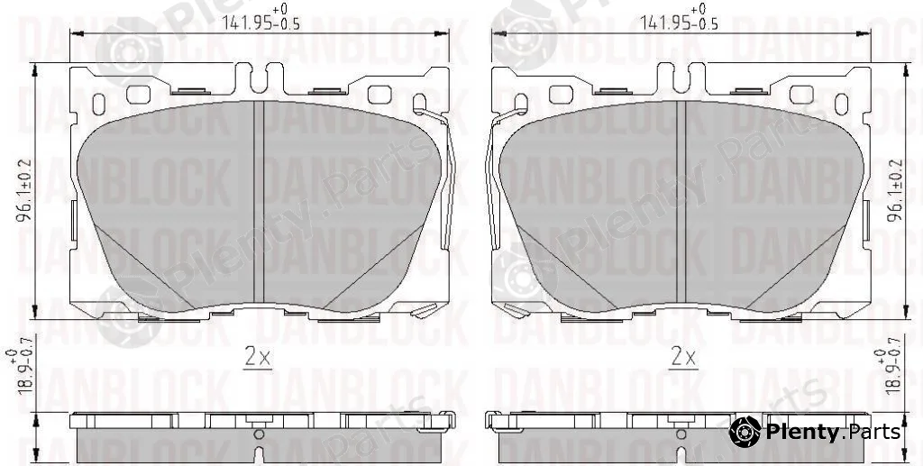 Danblock DB511331 — Brake Pad Set, disc brake