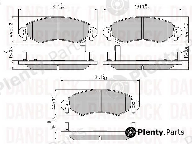 Danblock DB510367 — Brake Pad Set, disc brake