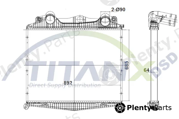 TitanX IC139003 — Charge Air Cooler