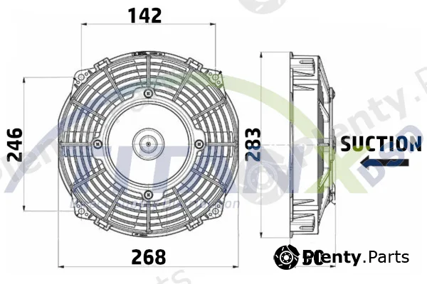 TitanX EF909005 — Fan, engine cooling