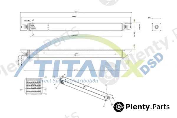 TitanX OX609003 — Oil Cooler, engine oil