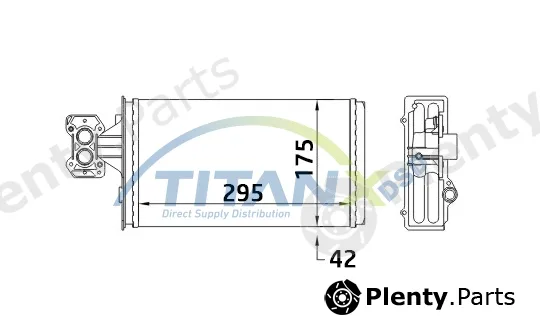 TitanX HT159001 — Heat Exchanger, interior heating