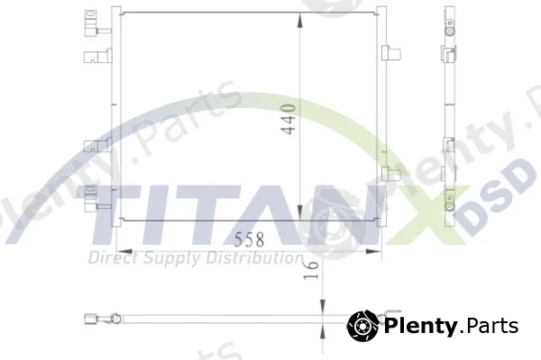 TitanX CD369007 — Condenser, air conditioning