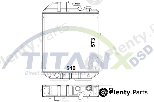 TitanX RD509030 — Radiator, engine cooling