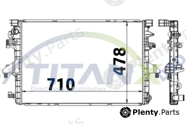 TitanX RD339003 — Radiator, engine cooling