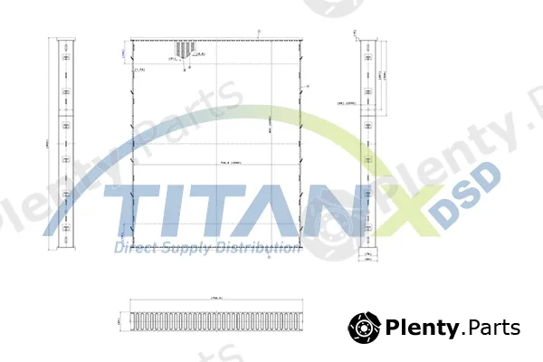 TitanX AX129002 — Radiator Core, charge air cooler