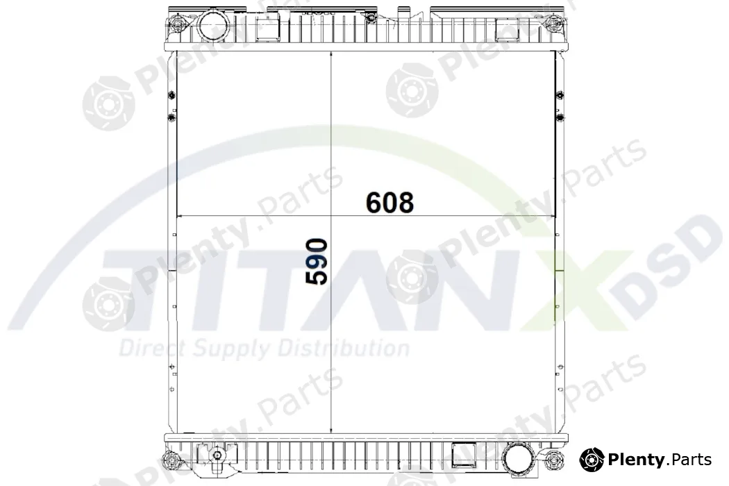 TitanX RX139016 — Radiator, engine cooling