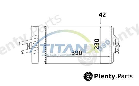 TitanX HT119001 — Heat Exchanger, interior heating