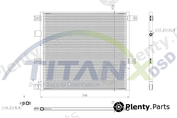 TitanX CD129001 — Condenser, air conditioning