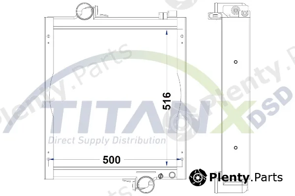 TitanX RD509032 — Radiator, engine cooling