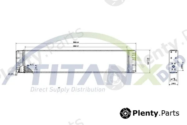 TitanX OX509001 — Oil Cooler, engine oil