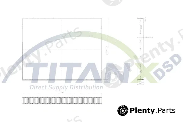 TitanX AX119001 — Radiator Core, charge air cooler
