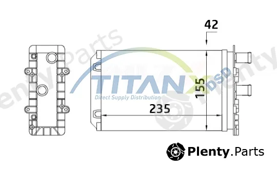 TitanX HT339002 — Heat Exchanger, interior heating