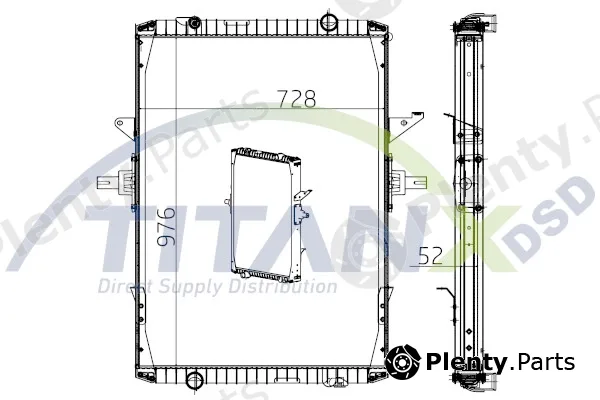 TitanX RX169004 — Radiator, engine cooling
