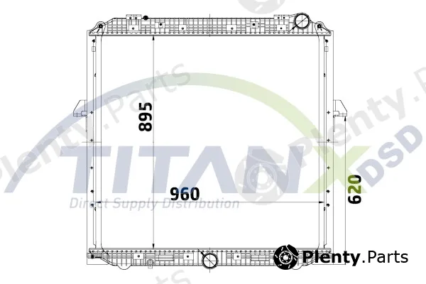 TitanX RD119025 — Radiator, engine cooling
