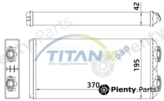 TitanX HT139001 — Heat Exchanger, interior heating