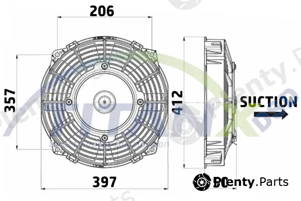 TitanX EF909009 — Fan, engine cooling