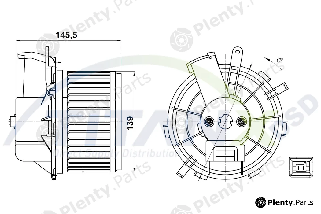 TitanX BL359004 — Interior Blower