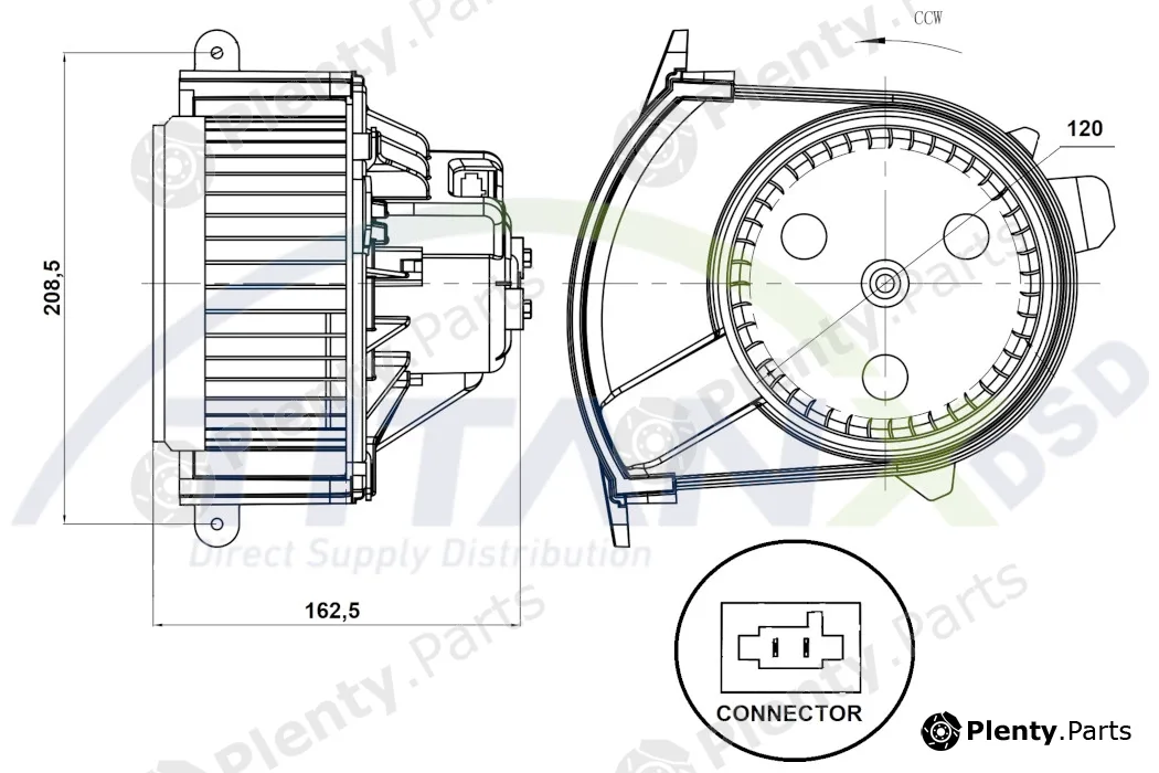 TitanX BL369003 — Interior Blower