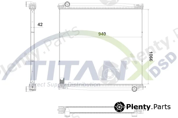 TitanX RX609026 — Radiator, engine cooling